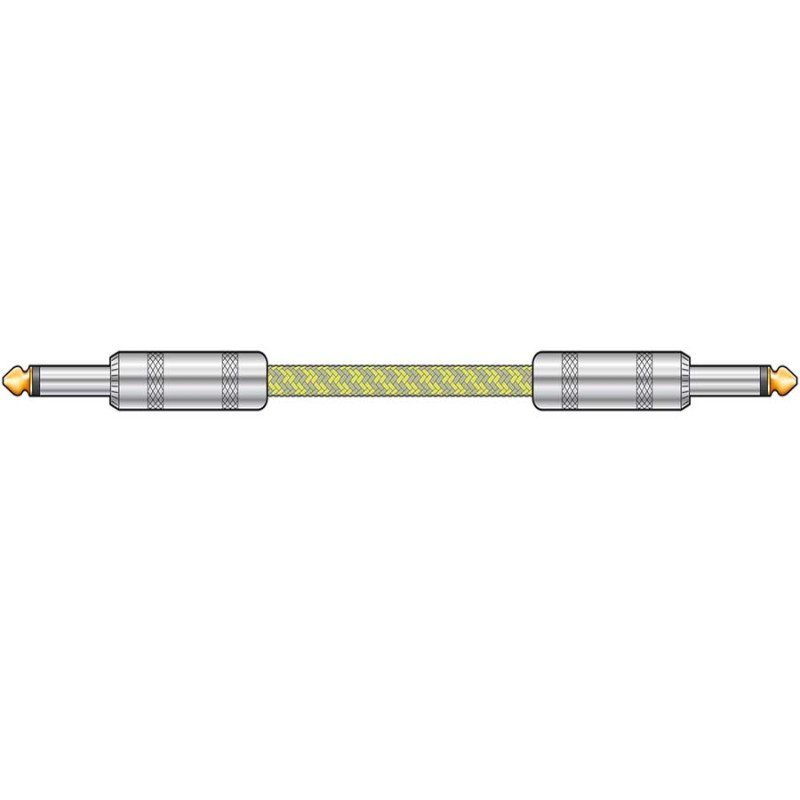 Citronic 190.283UK Πλεκτό καλώδιο κιθάρας 6,3mm Mono Jack Plug - 6,3 mm Mono Jack Plug 3m (Τεμάχιο)