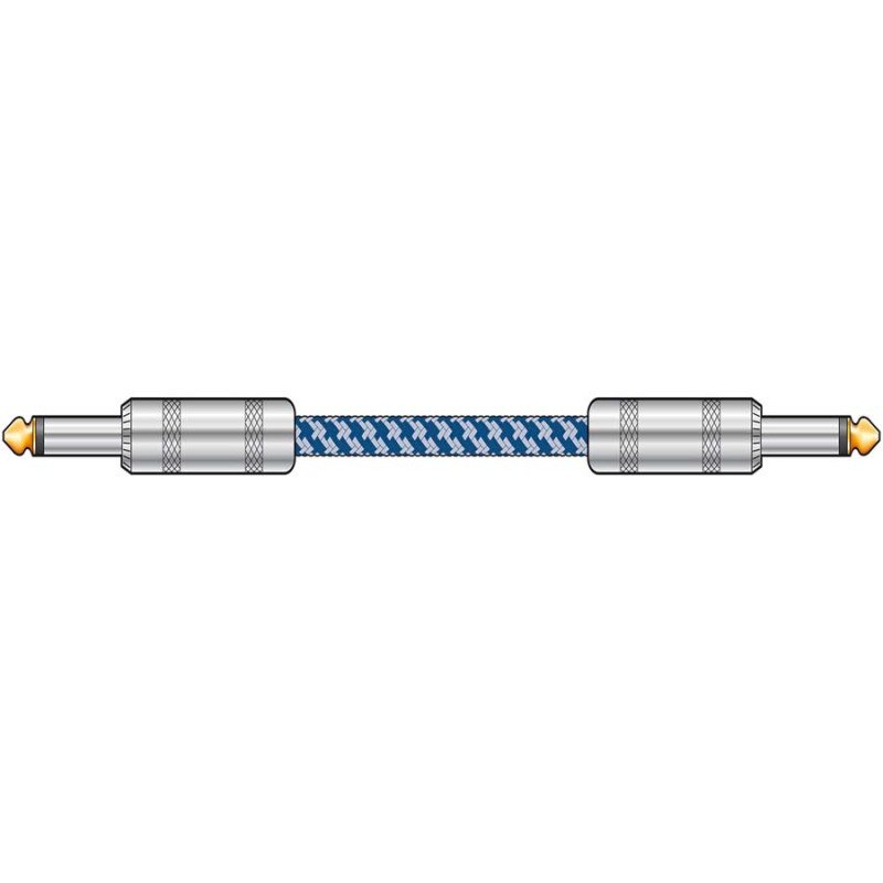 Citronic 190.285UK Πλεκτό καλώδιο κιθάρας 6,3mm Mono Jack Plug - 6,3 mm Mono Jack Plug 3m (Τεμάχιο)