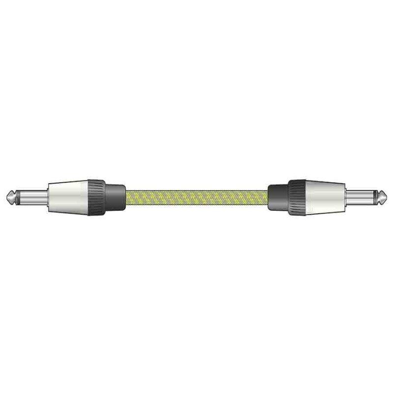 Citronic 190.373UK Κλασικό Ρετρό Πλεκτό Καλώδιο Κιθάρας 3m Γκρί/Χρυσό (Τεμάχιο)