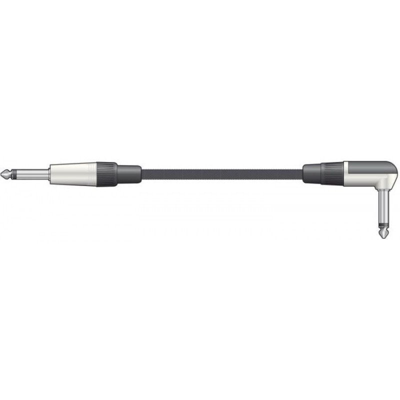 Chord 190.391UK Καλώδιο Κιθάρας Πλεκτό 6,3mm Γωνιακό Βύσμα - 6.3mm Jack 6m (Τεμάχιο)