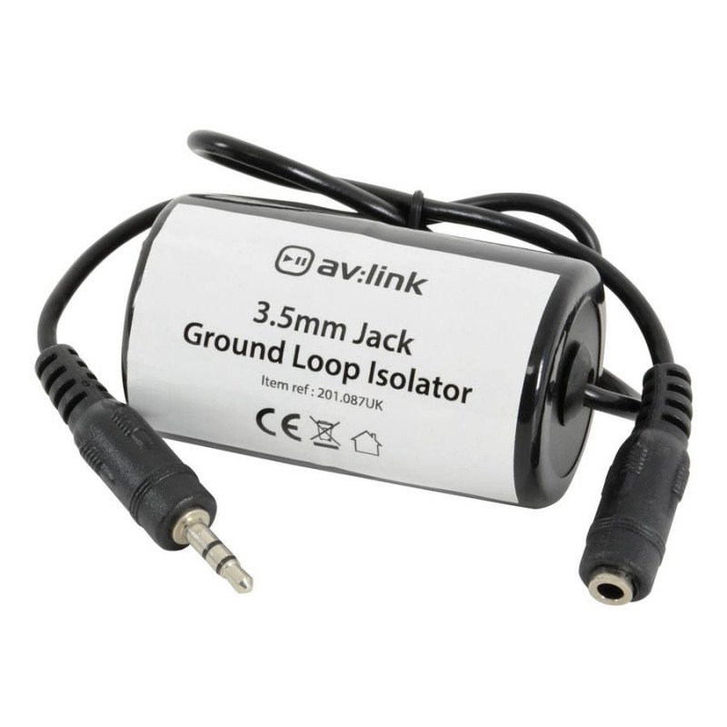 AvLink 201.087UK Απομονωτής με Βρόχο Γείωσης 3.5mm Jack - 3.5mm Socket (Τεμάχιο)