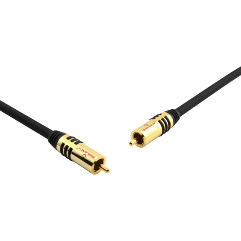 Oehlbach NF Sub Καλώδιο για Subwoofer RCA - RCA 10m Black (Τεμάχιο)