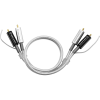 Oehlbach Silver Express Plus Phono NF Audio Διπλό Καλώδιο RCA για πικαπ με Γείωση 1m (Τεμάχιο)