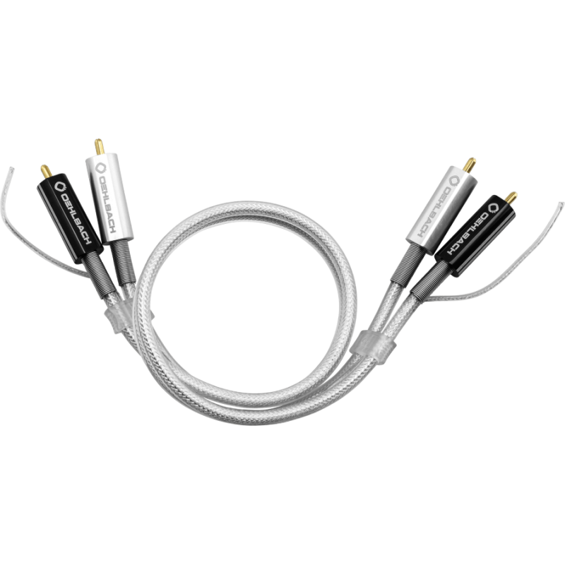 Oehlbach Silver Express Plus Phono NF Audio Διπλό Καλώδιο RCA για πικαπ με Γείωση 1m (Τεμάχιο)