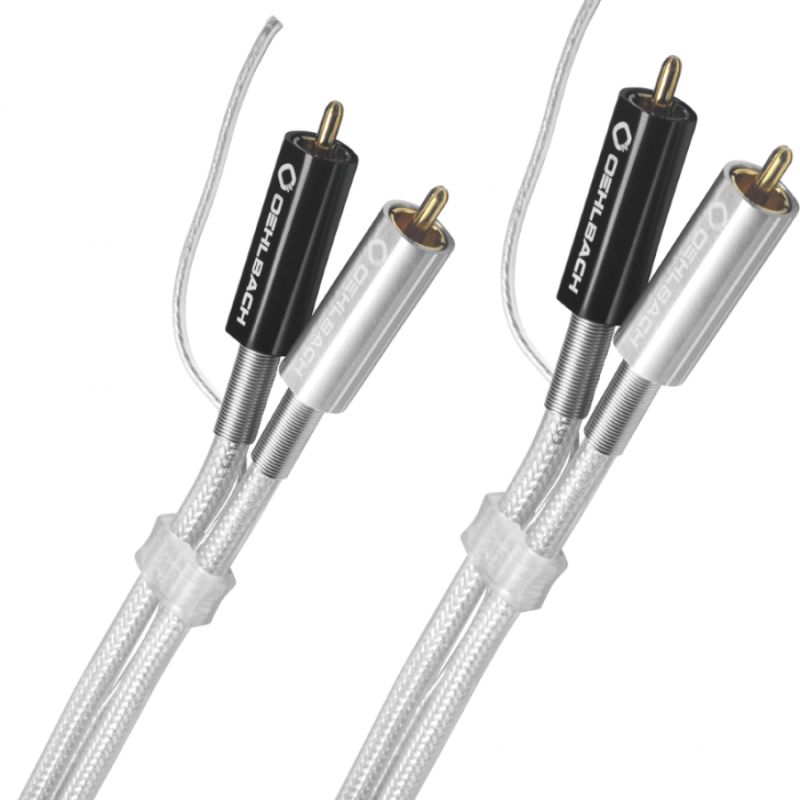 Oehlbach Silver Express Plus Phono NF Audio Διπλό Καλώδιο RCA για πικαπ με Γείωση 1m (Τεμάχιο)