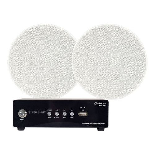 Adastra Smart Pack Multiroom1 Πακέτο με Streaming Ενισχυτή S260-WIFI και 2 Ηχεία Οροφής SL6 Λευκά (Σετ)