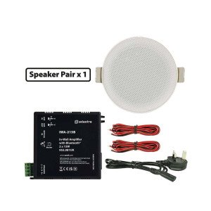 Adastra 2*SL3+IWA215B Πακέτο Background Music με Ενισχυτή BT και 2 Ηχεία Οροφής 3''