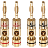 OEHLBACH Banana B2 μέχρι 10mm²  Χρυσό (3002) (Σετ 4 τεμάχια)