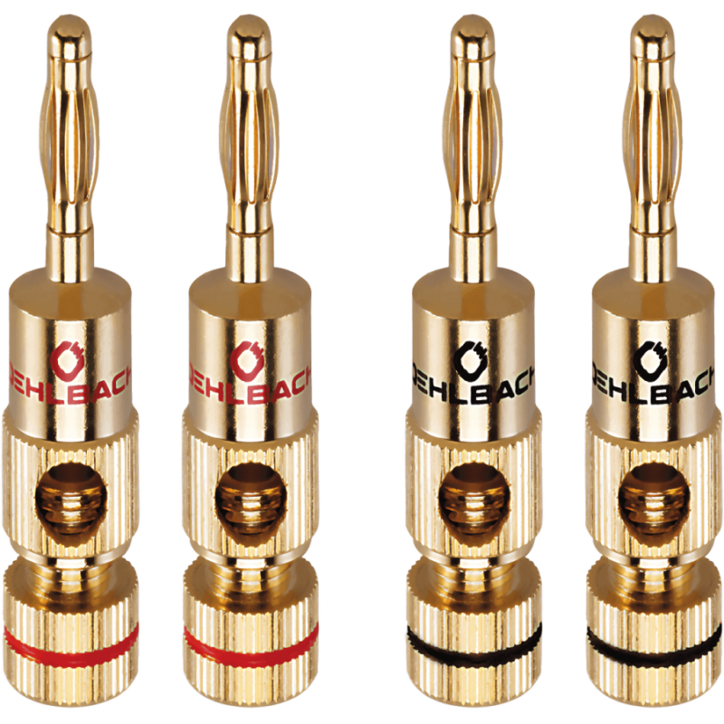 OEHLBACH Banana B2 μέχρι 10mm²  Χρυσό (3002) (Σετ 4 τεμάχια)