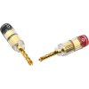 OEHLBACH Banana Tube 1.5mm² - 6mm² Επίχρυσο (3021) (Σετ 4 τεμάχια)