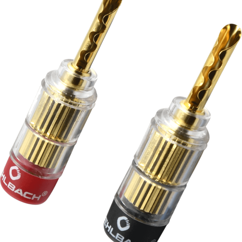 OEHLBACH Banana Tube 1.5mm² - 6mm² Επίχρυσο (3021) (Σετ 4 τεμάχια)