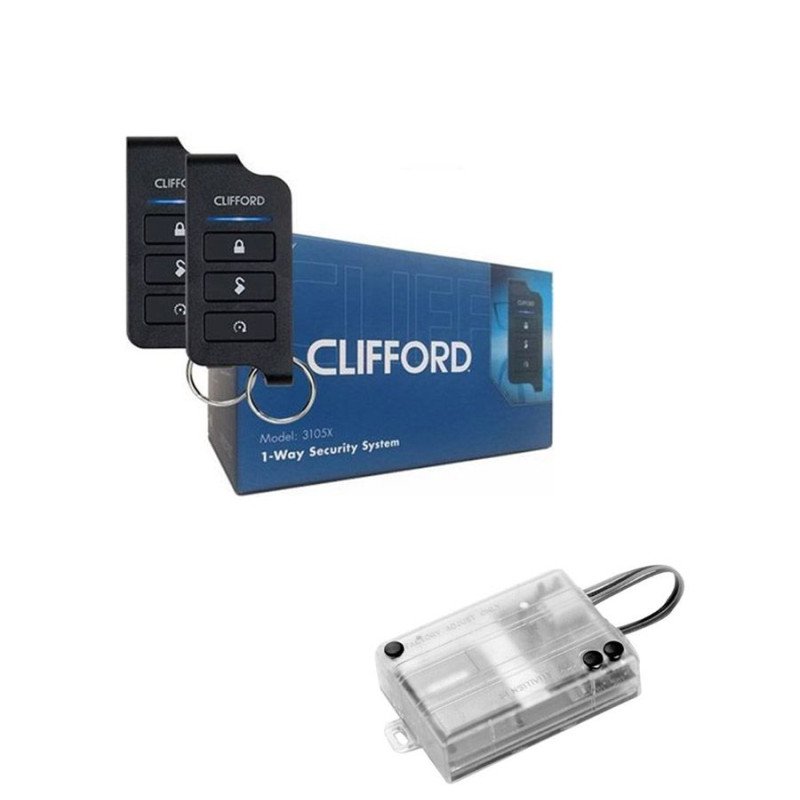 Clifford 3105X Συναγερμός Αυτοκινήτου 1-way &amp; 508D Περιμετρικός Αισθητήρας Διπλής Ζώνης (Σετ)