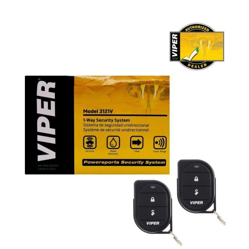 Viper 3121V Συναγερμός Μηχανής 1-Way με 2 χειριστήρια + ΔΩΡΟ Scosche Μαγνητική Βάση Μηχανής (Σετ)