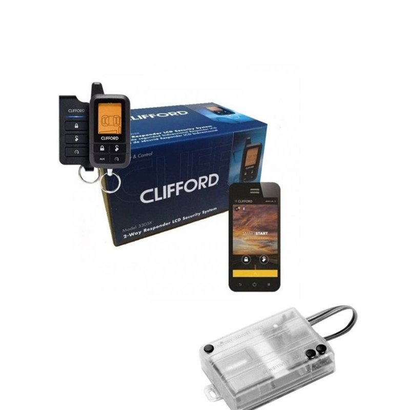 Clifford 3305X Συναγερμός Αυτοκινήτου 2-way Με Τηλεειδοποίηση &amp; 508D Περιμετρικός Αισθητήρας Διπλής Ζώνης (Σετ)