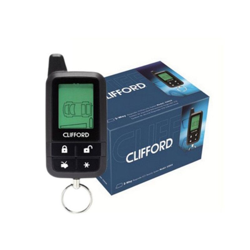 Clifford 3305X-LCD Συναγερμός Αυτοκινήτου 2-way Με Τηλεειδοποίηση με ένα LCD χειριστήριο (Σετ)