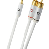Oehlbach i-Connect J Καλώδιο ήχου φορητής συσκευής  3.5mm Jack  - 2 x RCA  1.5m White (Τεμάχιο)