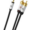 Oehlbach i-Connect J Καλώδιο ήχου φορητής συσκευής 3.5mm Jack - 2x RCA 1.5m Black (Τεμάχιο)