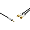 Oehlbach i-Connect J Καλώδιο ήχου φορητής συσκευής 3.5mm Jack - 2x RCA 1.5m Black (Τεμάχιο)