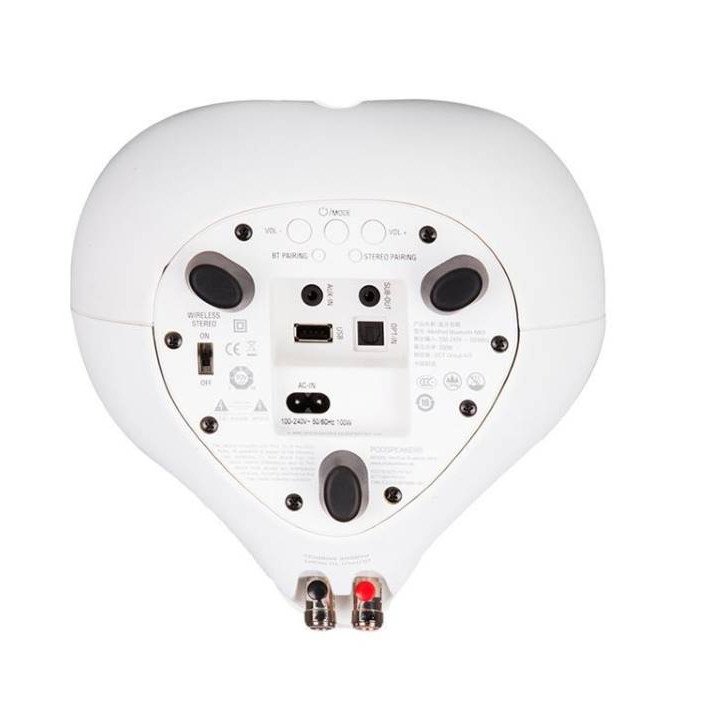 Podspeakers MiniPod BT MKII Ενεργό Ηχείο 5.25" 2x25W RMS με Bluetooth Λευκό (Τεμάχιο)