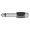 Qtx 756.019UK Αντάπτορας RCA Phono Υποδοχή – 6.3mm Mono Jack Βύσμα (Τεμάχιο)