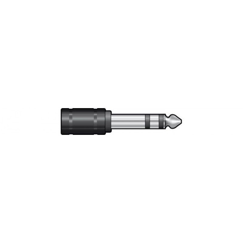 Qtx 757.873UK Αντάπτορας 3.5mm Stereo Jack – 6.3mm Stereo Jack (Τεμάχιο)