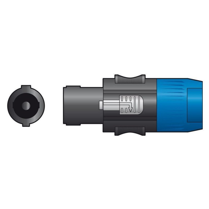 Qtx SPK4-PLG Βύσμα Ηχείων 4 Πόλων (Τεμάχιο)