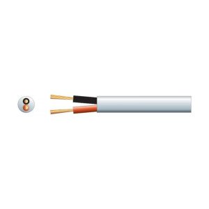 Mercury 801.878UK Καλώδιο Ηχείων 2 x 2.01mm² Διπλής Μόνωσης 100V Line Εξωτερικού Χώρου 100m White