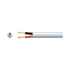 Mercury 801.817UK-1 Καλώδιο Ηχείων Διπλής Μόνωσης 100V Line Εξωτερικού Χώρου 2x1.15mm White (Ανά Μέτρο)