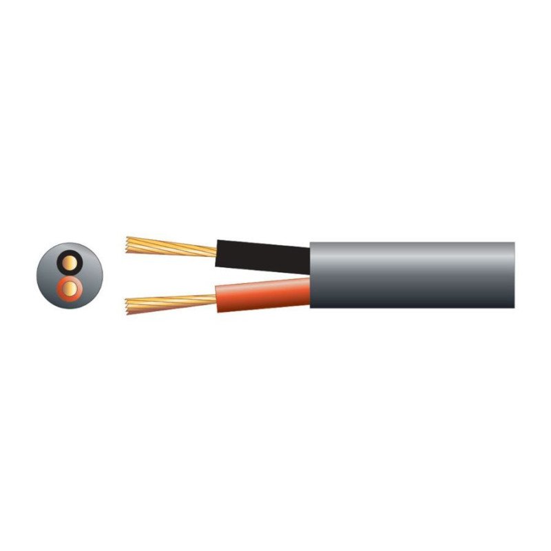 Mercury 801.879UK-1 Καλώδιο Ηχείων 2 x 2.01mm² Διπλής Μόνωσης Εξωτερικού Χώρου Black (Ανά Μέτρο)