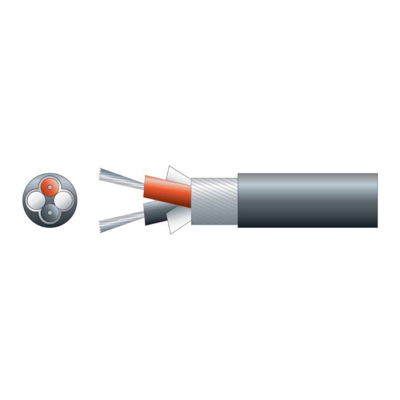 Mercury 803.594UK Καλώδιο Σήματος 2 x 0.20mm² 100m Μαύρο (Τεμάχιο)