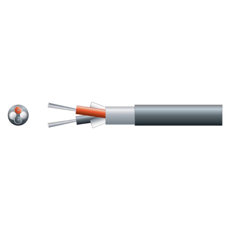 Mercury 803.594UK Καλώδιο Σήματος 2 x 0.20mm² 100m Μαύρο (Τεμάχιο)