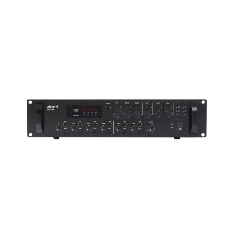 ArtSound MX-5006M Ενισχυτής - Μίκτης 6 Ζωνών με USB/SD/FM/Bluetooth 500W (Τεμάχιο)