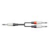 Chord S6J-2M6J150 Καλώδιο Ήχου 6.3mm TRS Jack Plug - 2 x 6.3mm Mono Jack Plugs 1.5m (Τεμάχιο)