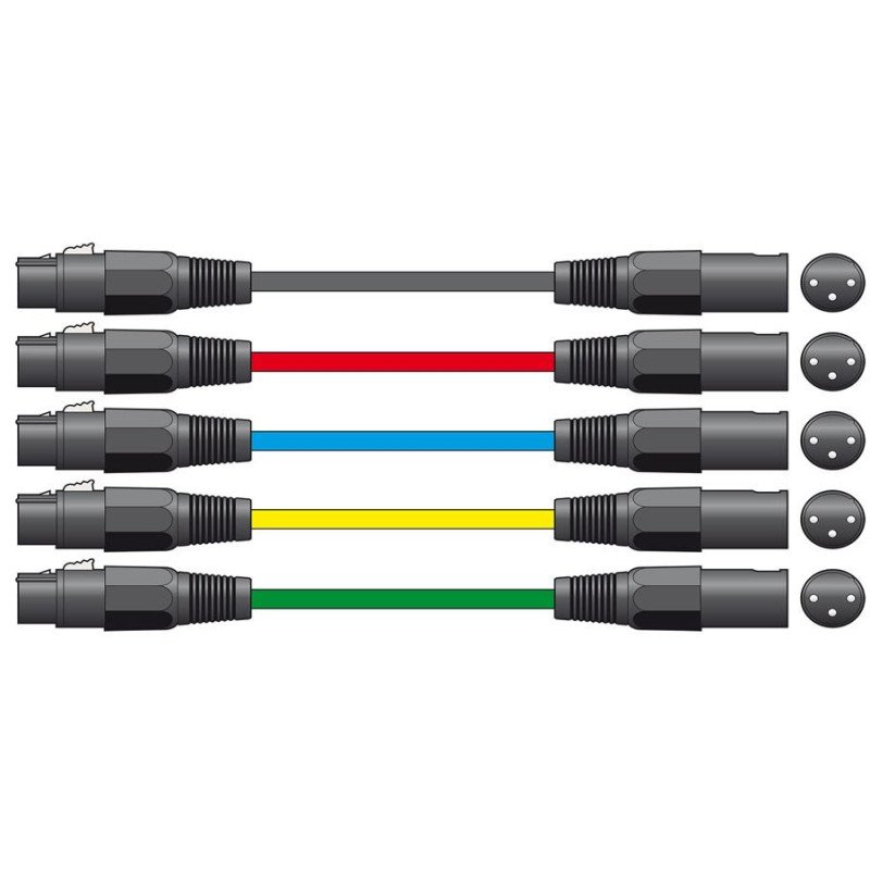 XF-XM150BK Καλώδια Μικροφώνου XLR Female - XLR Male 1.5m (Τεμάχιο)