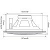Adastra EC56V Χωνευτό Ηχείο Οροφής 5.25'' 6W RMS Λευκό (Τεμάχιο)