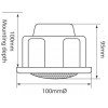 Adastra CM/VW Χωνευτό Ηχείο Οροφής 2.5'' 100V Λευκό (Τεμάχιο)