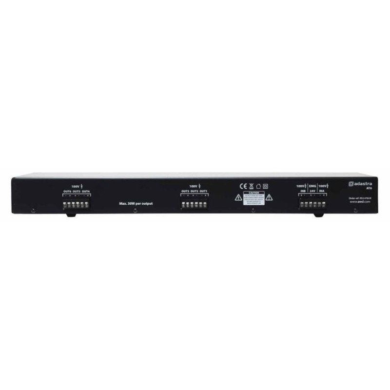 Adastra AT6 Επιλογέας Πηγής, Ζώνης &amp; Έντασης 100V 6Χ30W (Τεμάχιο)
