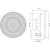 Adastra SL6 Χωνευτό Ηχείο Οροφής 6.5'' 40W RMS Λευκό (Ζεύγος)
