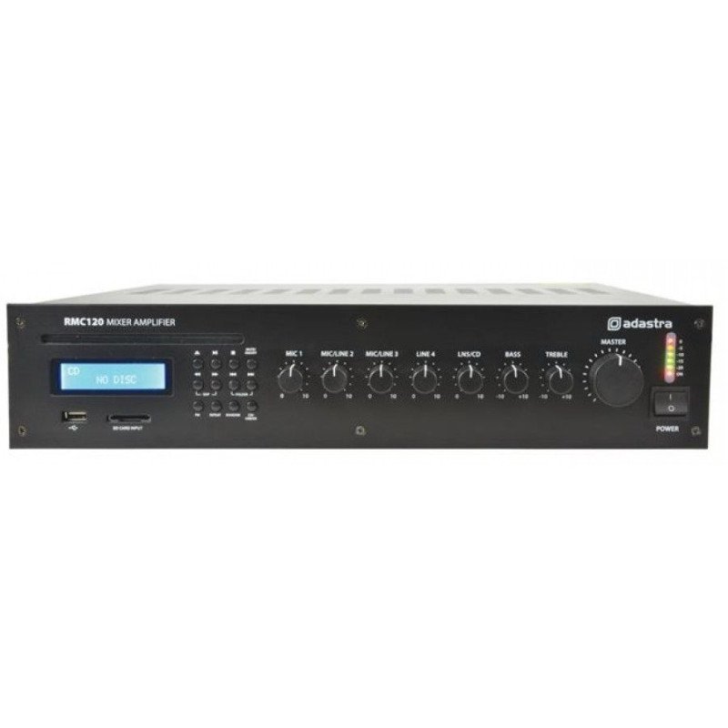 Adastra RMC120 Ενισχυτής-Μίκτης με 5 Εισόδους 120W RMS (Τεμάχιο) Adastra RMC120 Ενισχυτής-Μίκτης με 5 Εισόδους 120W RMS (Τεμάχιο)