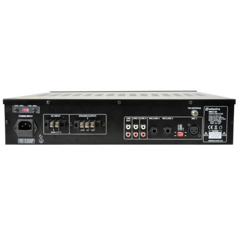 Adastra RMC120 Ενισχυτής-Μίκτης με 5 Εισόδους 120W RMS (Τεμάχιο) Adastra RMC120 Ενισχυτής-Μίκτης με 5 Εισόδους 120W RMS (Τεμάχιο)