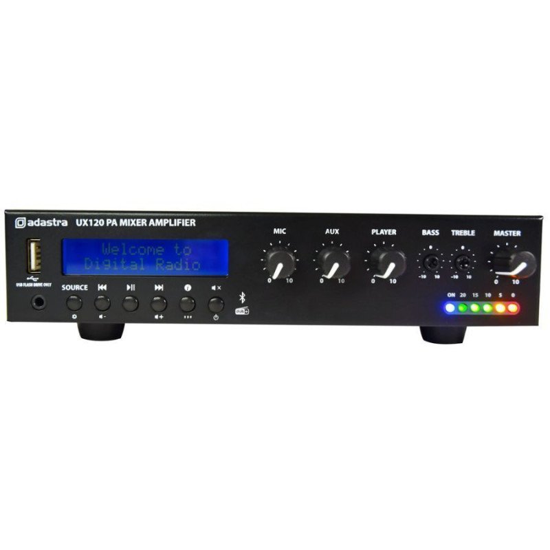 Adastra UX120 Μίκτης-Ενισχυτής 100V 120W RMS (Τεμάχιο)