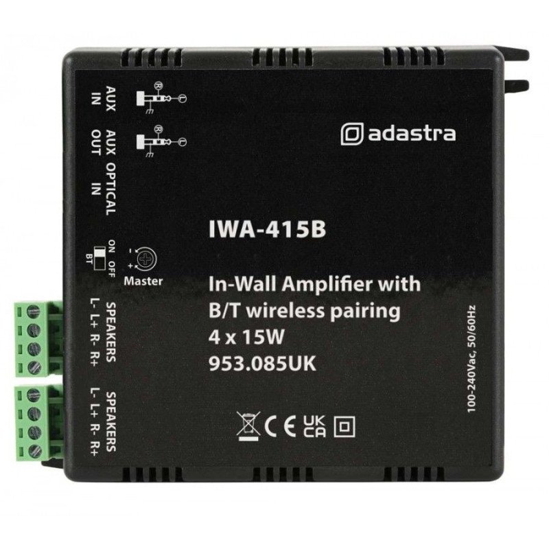 Adastra IWA-415B Εντοιχισμένος Ενισχυτής με Bluetooth 4 x 15W (Τεμάχιο)