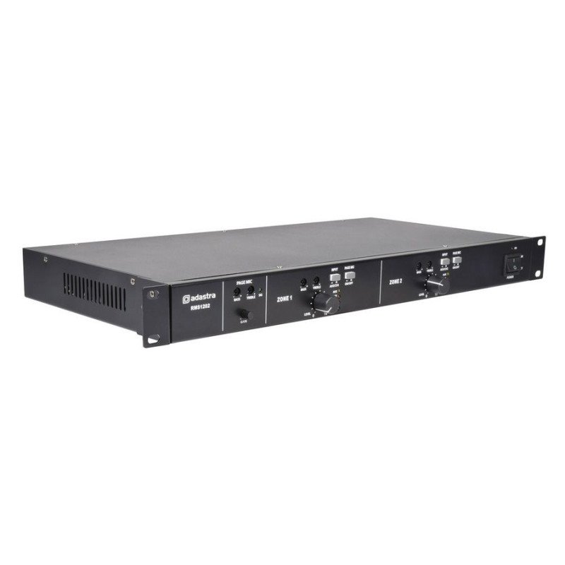 Adastra RMS1202 Τελικός Multi Zone 100V Ενισχυτής 2 Καναλιών 2x120W RMS (Τεμάχιο)