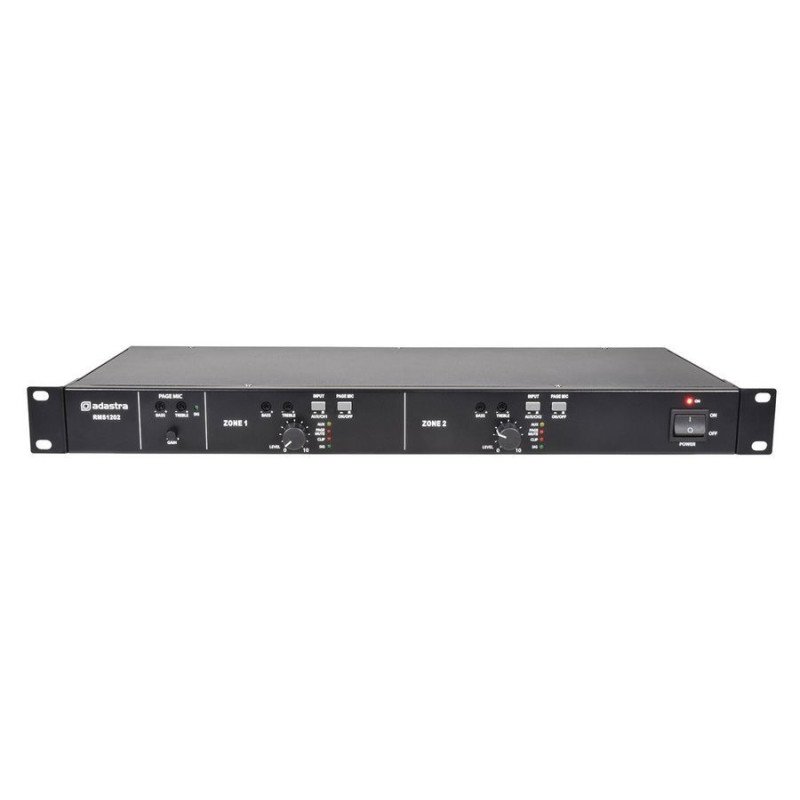 Adastra RMS1202 Τελικός Multi Zone 100V Ενισχυτής 2 Καναλιών 2x120W RMS (Τεμάχιο)