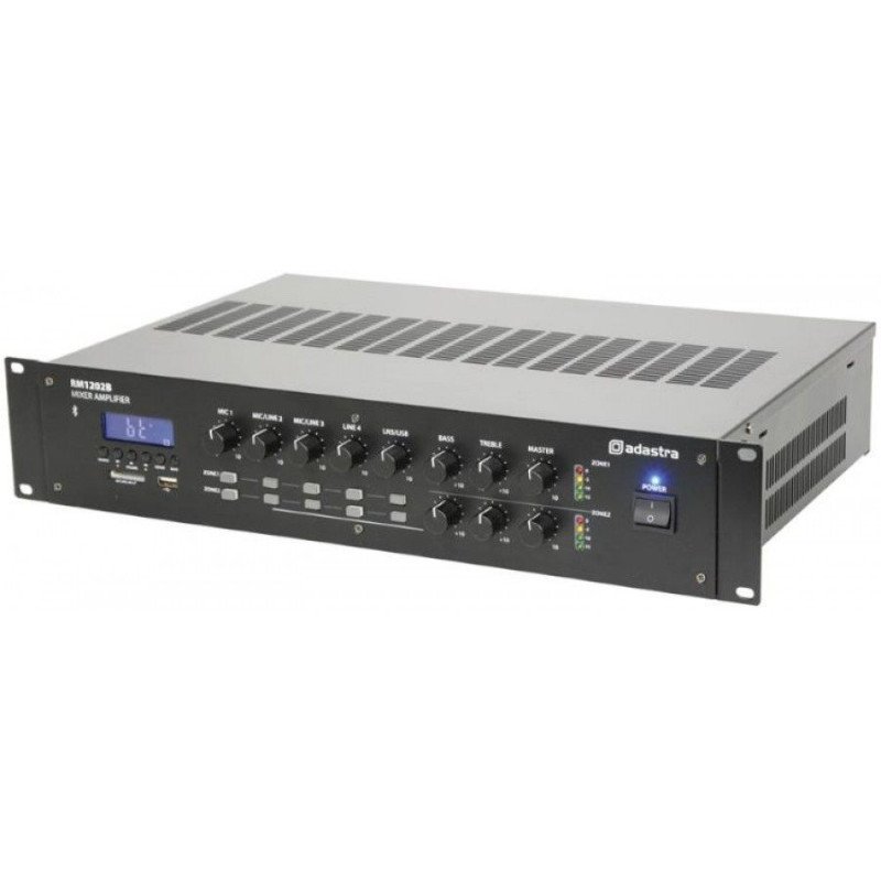 Adastra RM1202 Ενισχυτής-Μίκτης 2 Ζωνών / 5 εισόδων 2x120W RMS (Τεμάχιο)