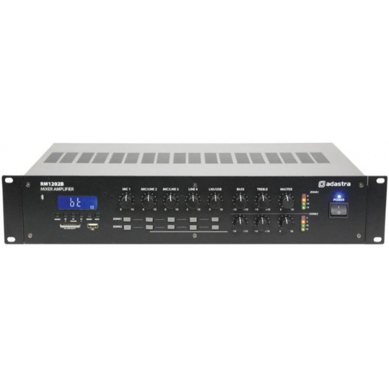 Adastra RM1202 Ενισχυτής-Μίκτης 2 Ζωνών / 5 εισόδων 2x120W RMS (Τεμάχιο)