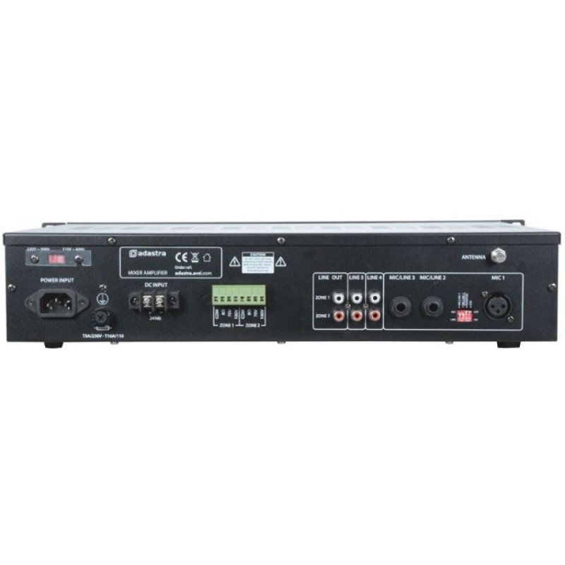 Adastra RM1202 Ενισχυτής-Μίκτης 2 Ζωνών / 5 εισόδων 2x120W RMS (Τεμάχιο)