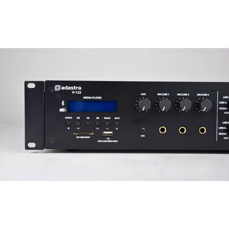 Adastra V-122 Μίκτης-Ενισχυτής 100V 2 x 120W DAB+/FM/USB/SD/BT (Τεμάχιο)