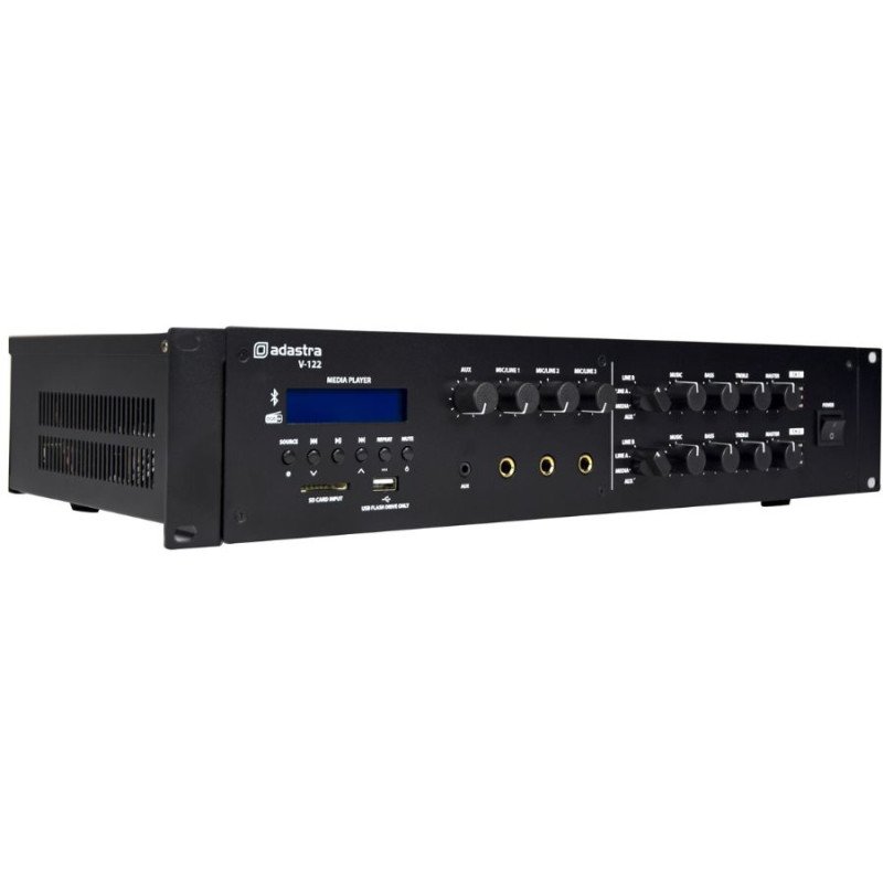Adastra V-122 Μίκτης-Ενισχυτής 100V 2 x 120W DAB+/FM/USB/SD/BT (Τεμάχιο)