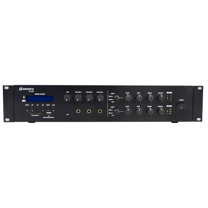 Adastra V-122 Μίκτης-Ενισχυτής 100V 2 x 120W DAB+/FM/USB/SD/BT (Τεμάχιο)